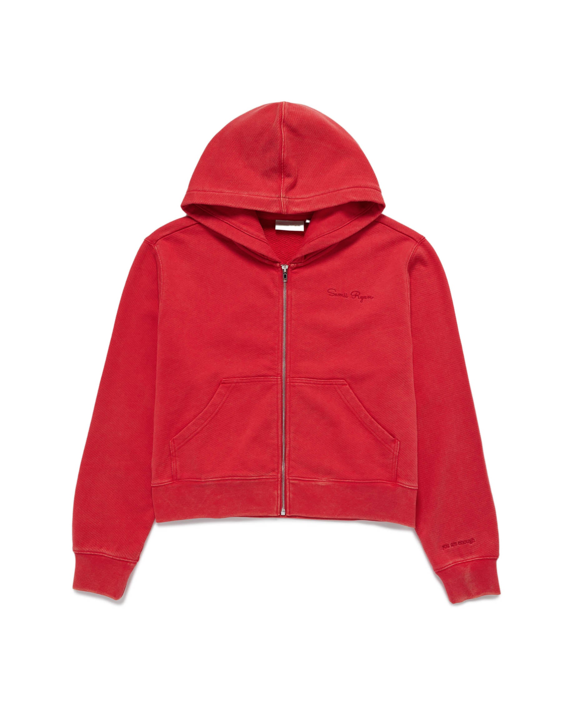 Cherry Washed Zip-Up Hoodie – Samii Ryan