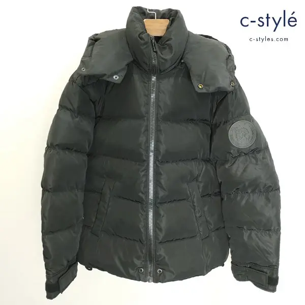 DIESEL ディーゼル ダウンジャケット M ブラック ONLY THE BRAVE