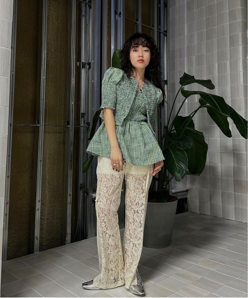 Ameri（アメリ）の「MEDI BUSTIER SET SHIRRING SHORT TOP（シャツ