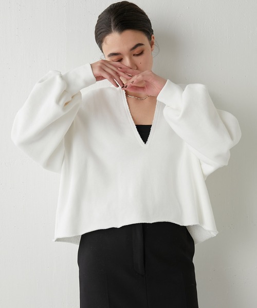 Whim Gazette（ウィムガゼット）の「スウェットVネックプルオーバー