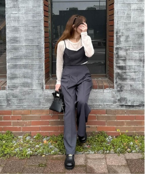 セール】ビスチェ＆ワイドパンツセットアップ（セットアップ）｜La