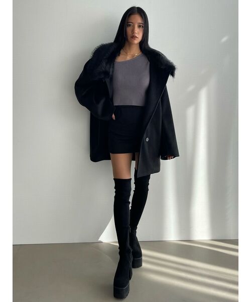 EMODA（エモダ）の「スクエアフィットロングブーツ（ブーツ）」 - WEAR