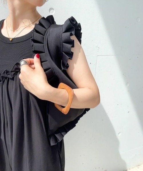 セール】【ZOZO限定カラー】フリルデザイン2wayバッグ(comochi select