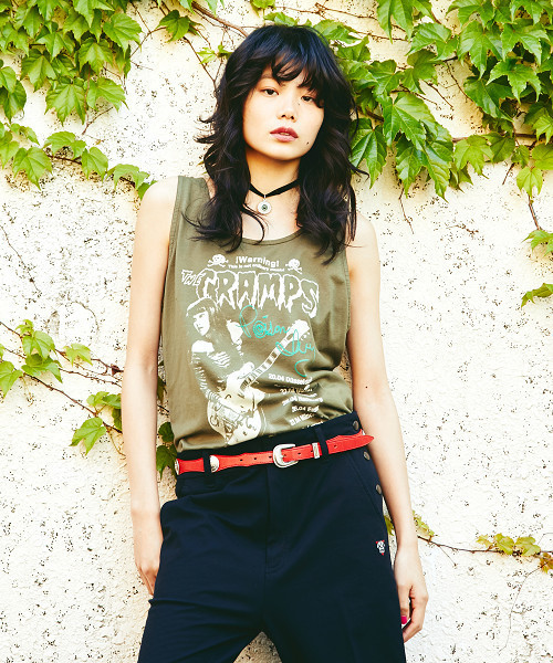 y2k❤️00s HYSTERIC GLAMOUR ラインストーンガールロゴキャミ y2k