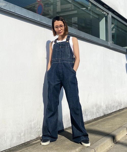 LOW-BACK DENIM OVER-ALL (O.WASH) ローバックデニムオーバーオール
