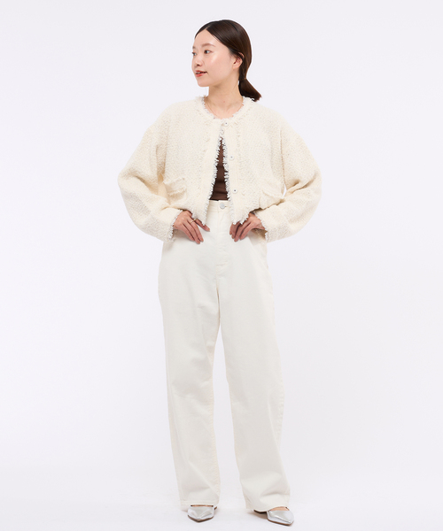 IENA（イエナ）の「ツイードニットジャケット（その他アウター）」 - WEAR