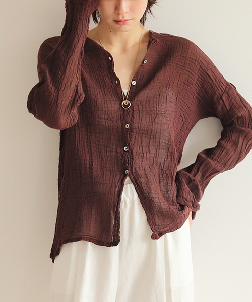 LES ATELIERS FRANCAIS DE CONFECTION 別注 2WAY ブラウス（シャツ