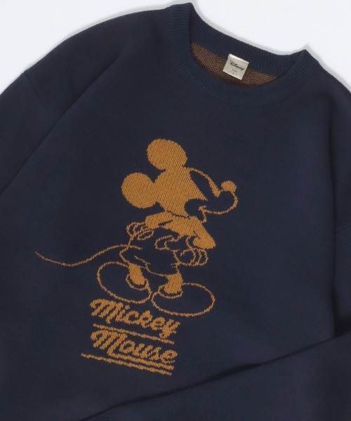 セール】Disney/ディズニー ミッキー オーバーサイズ ジャガード刺繍