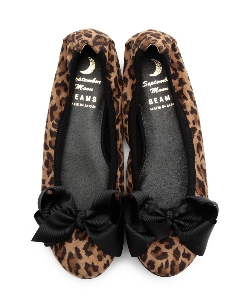 SEPTEMBER MOON / リボン バレエシューズ レオパード（バレエシューズ