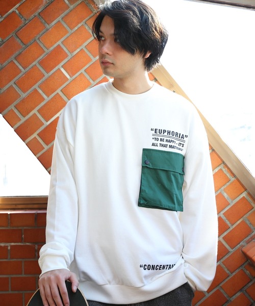 8(eight)（エイト）の「胸ポケット付きトレーナー（スウェット）」 - WEAR