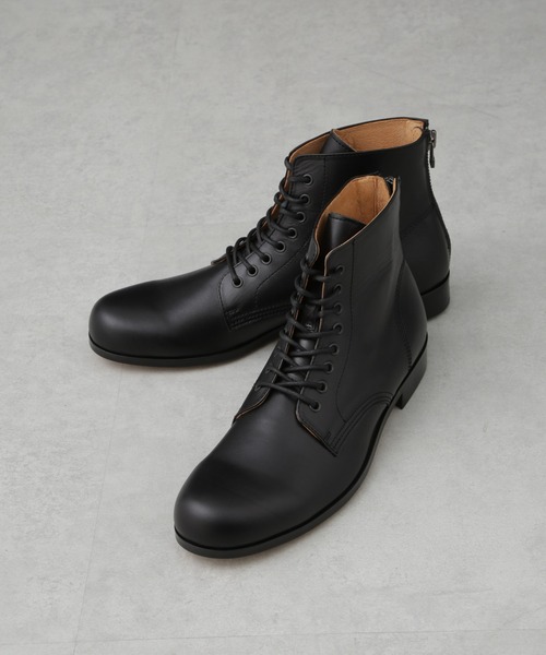 PADRONE THE STANDARD LINE/ 別注 BACK ZIP LACEUP BOOTS/ バック