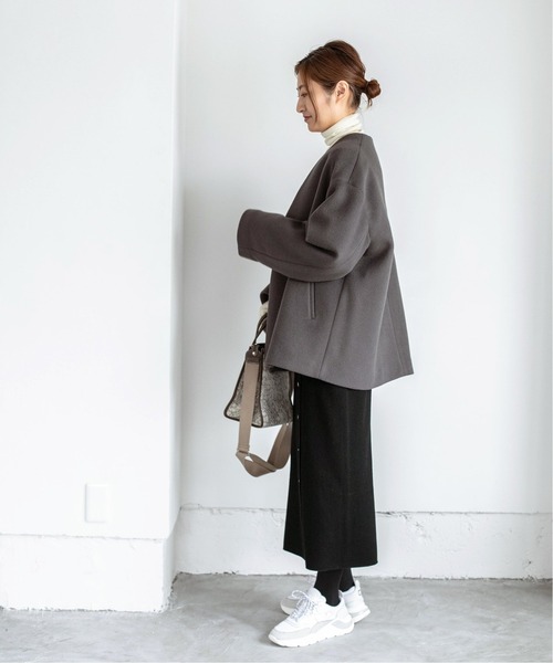 IENA（イエナ）の「MANTECO ショートコート◇（ノーカラーコート