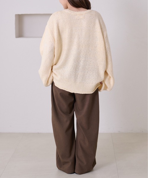 apres jour clair】オーバーサイズリボンニット（ニット/セーター