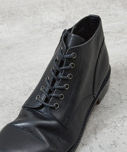 PADRONE パドローネ / CHUKKA BOOTS with SIDE ZIP [BAGGIO] サイド