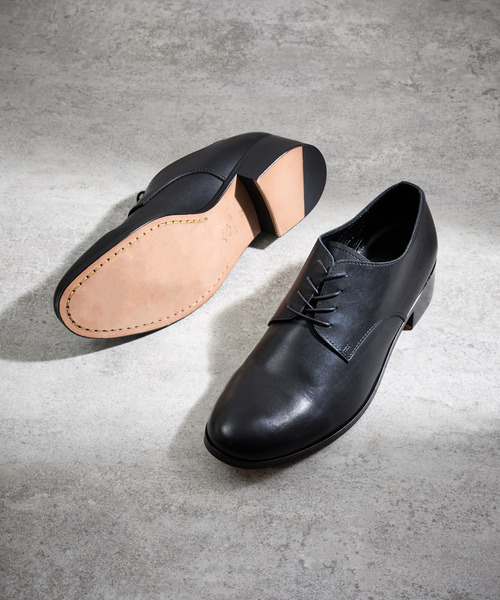 PADRONE パドローネ / BL DERBY SHOES ダービーレザーヒールブーツ