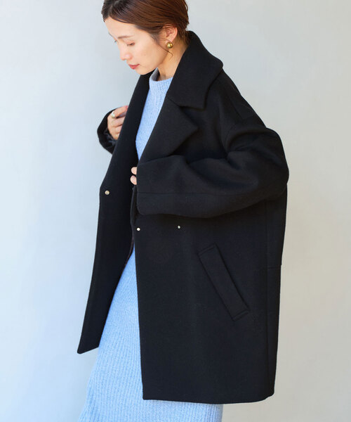 IENA（イエナ）の「super140 ウールコクーンショートコート