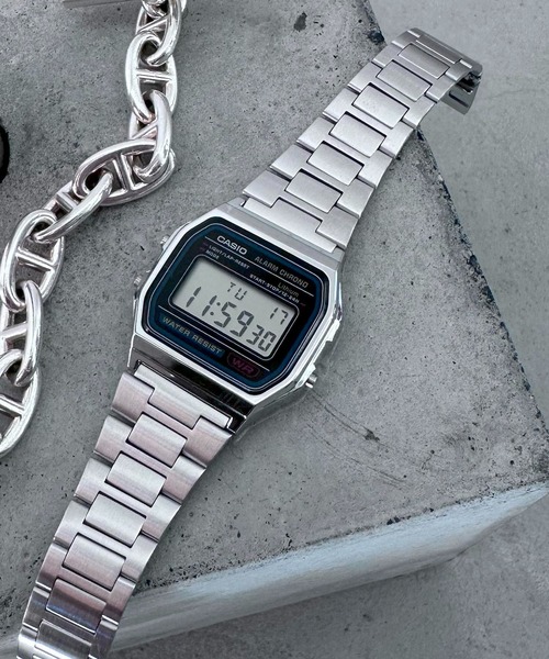 セール】ベルト調整可能！ギフトにもピッタリ【CASIO】A158 シリーズ