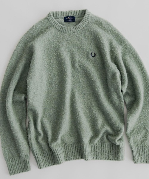 別注】FRED PERRY / フラッフィー クルーネックニット（ニット