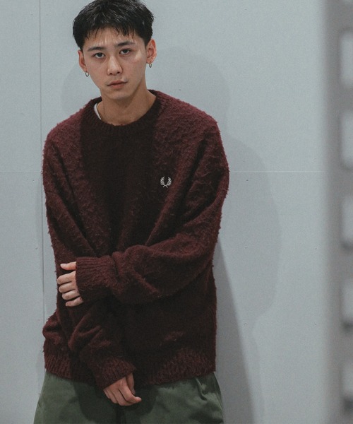 別注】FRED PERRY / フラッフィー クルーネックニット（ニット