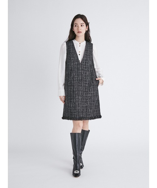 CELFORD（セルフォード）の「ツイードジャンパースカート（ジャンパー