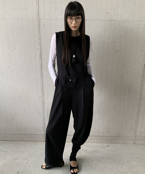 chez vidalenc JUMPY オールインワン ブラック chez vidalenc JUMPY