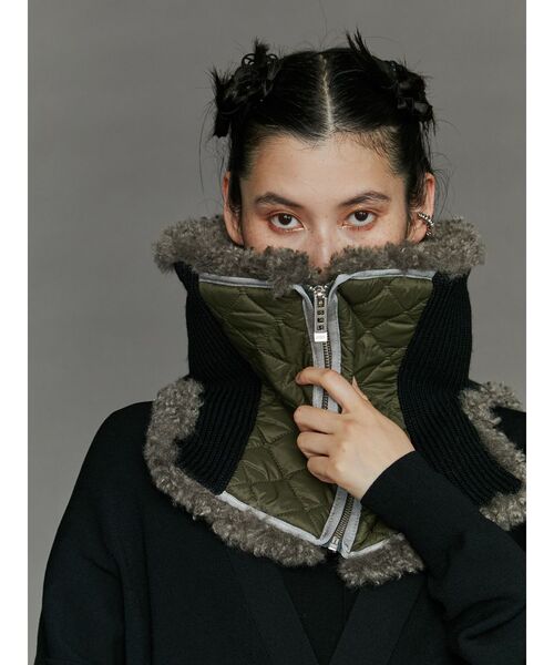 UN3D.（アンスリード）の「FABRIC MIX NECK WARMER / ファブリック