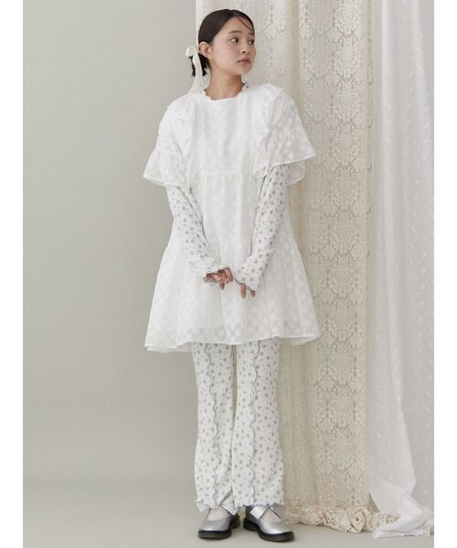 merry jenny（メリージェニー）の「flower dot ティアードミニ