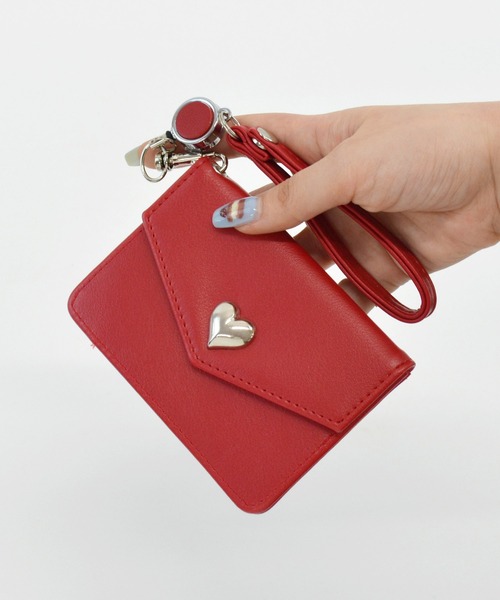 セール】パスケース ハート 定期入れ ICカード ケイシー（パスケース