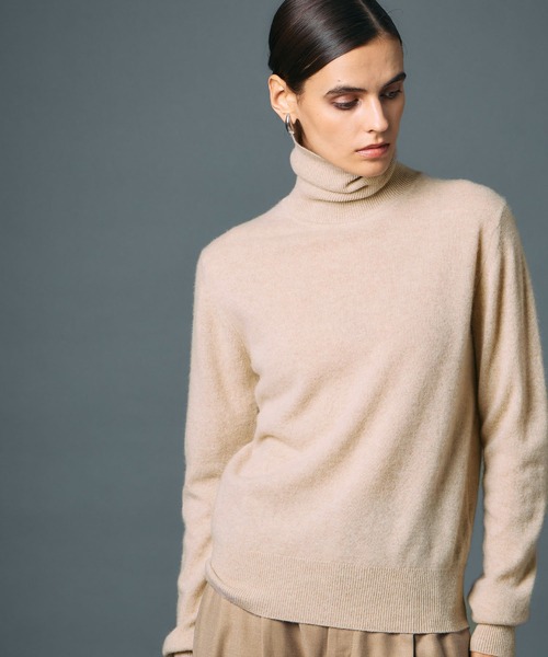 CASHMERE100%】カシミヤタートルネックニット（ニット/セーター