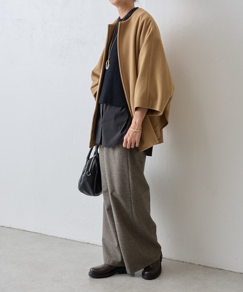 BEARDSLEY（ビアズリー）の「ウエストリブ起毛チェックパンツ（その他