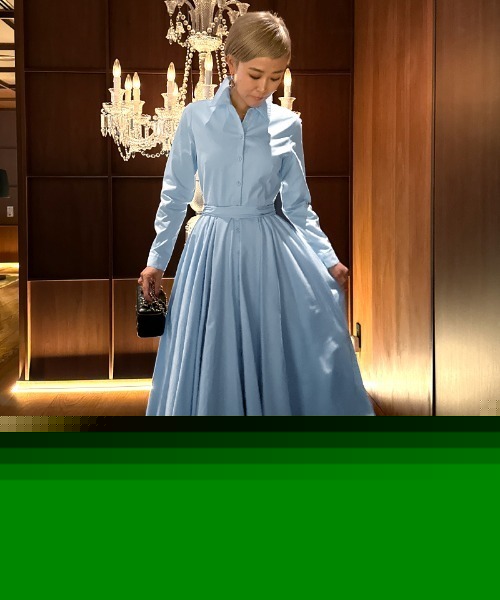 オードリールックエアリーワンピース・長袖（ワンピース）｜JENNE