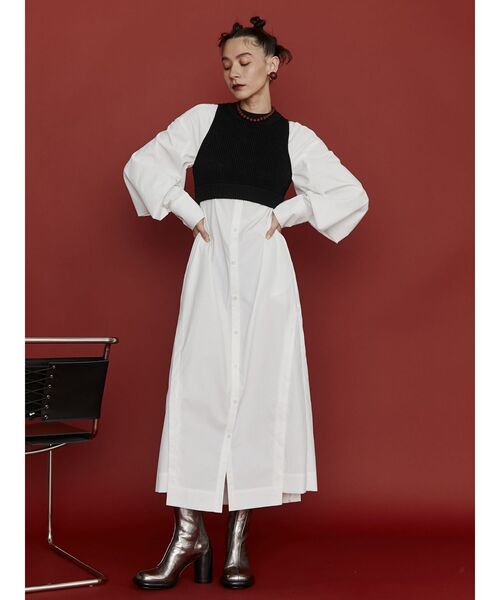 セール】W TRIANGLE TUCK SH OP / ダブルトライアングルタックシャツ