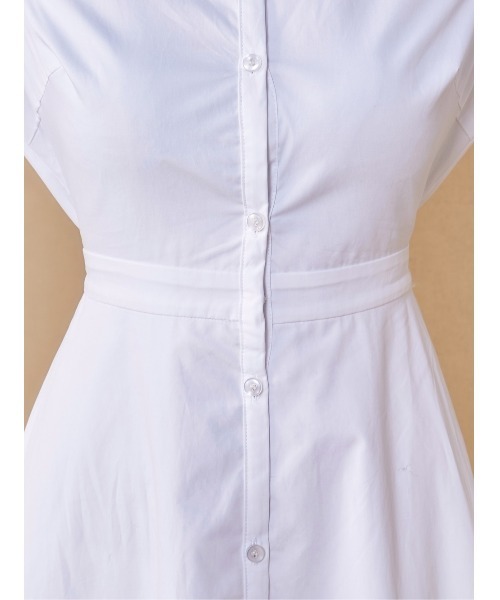 ロングフレアシャツワンピース&ファーベスト（ワンピース）｜Darich