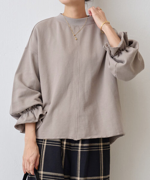 BEARDSLEY（ビアズリー）の「袖口フリルトレーナー（Tシャツ