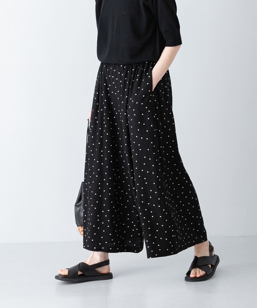 かぐれ（カグレ）の「ドットギャザーワイドパンツ（その他パンツ