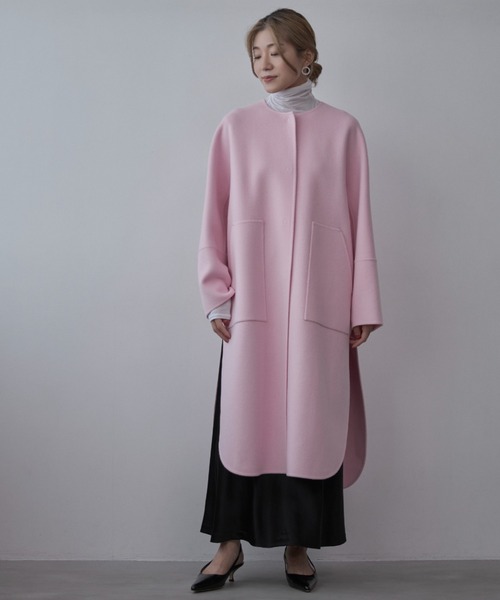 ◇ソフトウールリバーコート（ノーカラーコート）｜LE PHIL（ルフィル