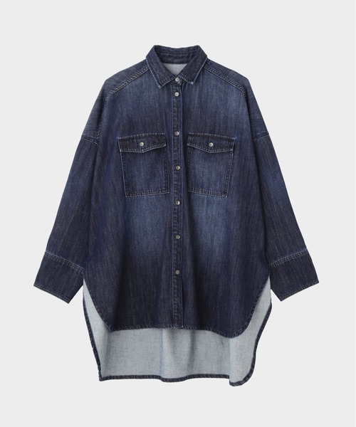 ◇ウォッシュドデニムシャツA（シャツ/ブラウス）｜LE PHIL（ルフィル