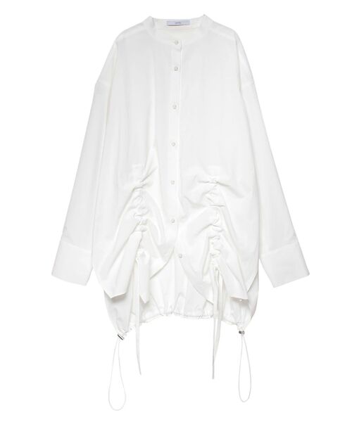 UN3D.（アンスリード）の「HEM GATHER SH / ヘムギャザーシャツ