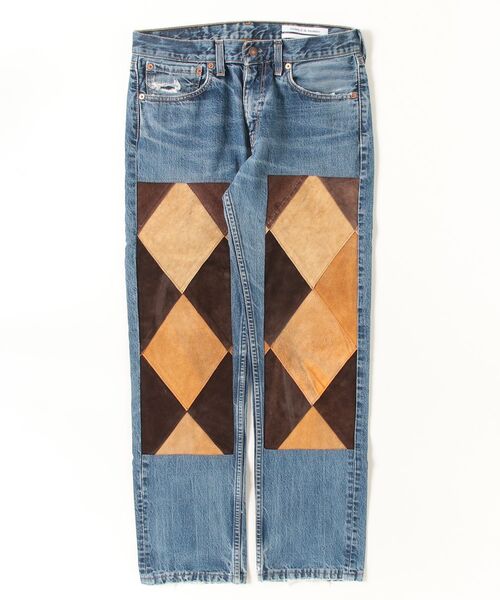セール】Children of the discordance / NY LEATHER PATCHWORK DENIM