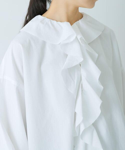 コットンフリルカラーシャツ（シャツ/ブラウス）｜かぐれ（カグレ）の