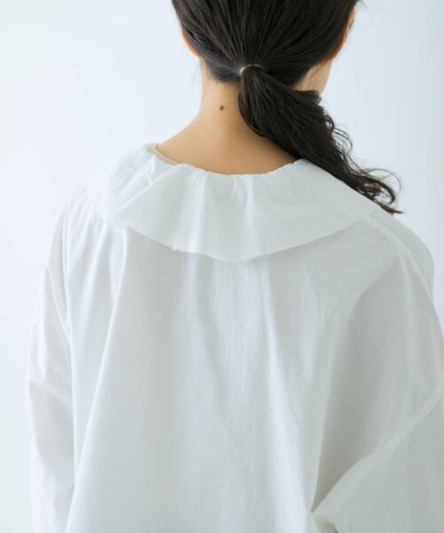 コットンフリルカラーシャツ（シャツ/ブラウス）｜かぐれ（カグレ）の