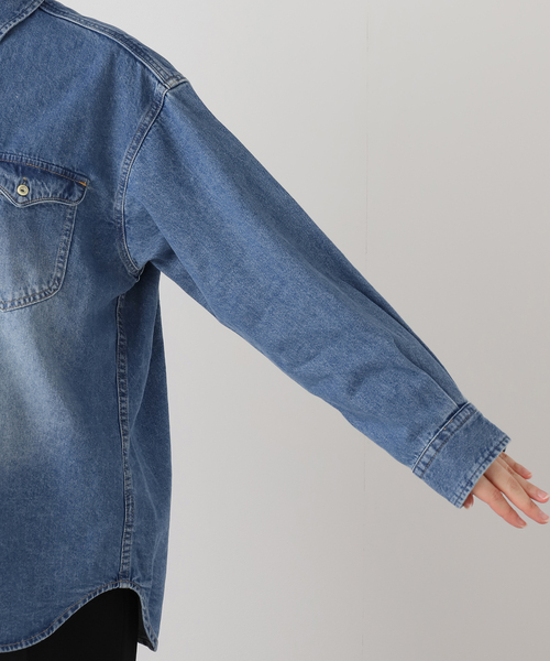 WEB限定/追加3》LE DENIM BDUデニムシャツ（シャツ/ブラウス）｜SLOBE