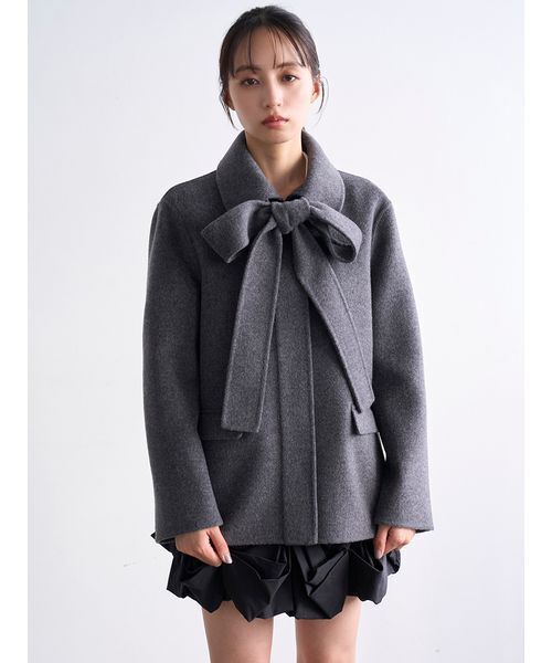 SNIDEL（スナイデル）の「リバーリボンジャケット（テーラード