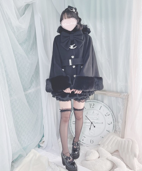 MA*RS（アメーバーマーズ）の「ベルト付きケープコート（ポンチョ