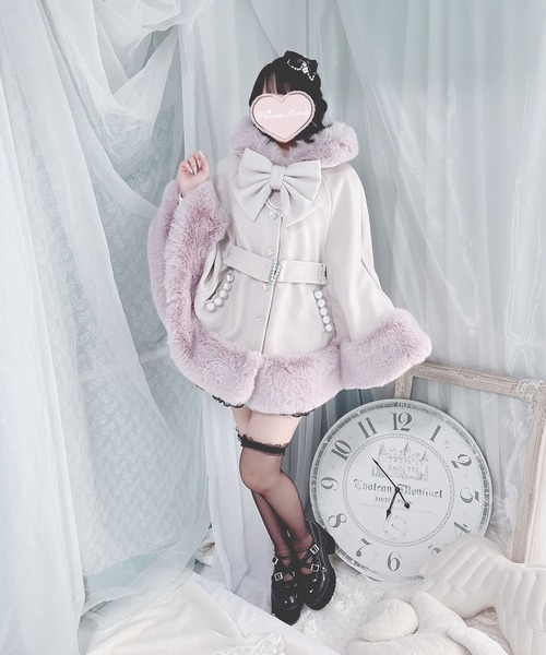 MA*RS（アメーバーマーズ）の「ベルト付きケープコート（ポンチョ