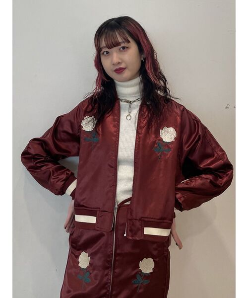 jouetie（ジュエティ）の「ローズエンブロイダリースカジャン【別注