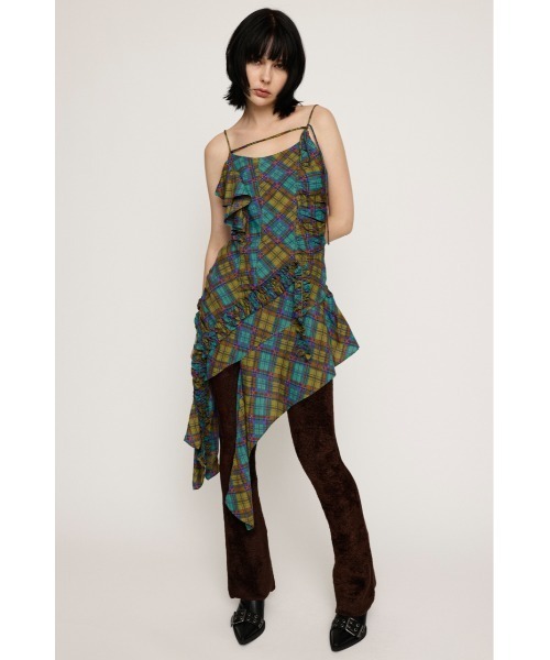 SLY（スライ）の「CHECK COMBI CAMI チェック コンビ キャミ