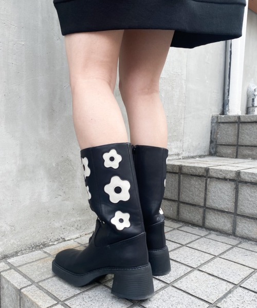 Candy Stripper（キャンディストリッパー）の「FLOWER ブーツ（ブーツ