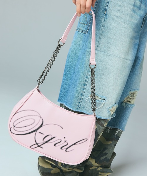 SPRAY SCRIPT LOGO SHOULDER BAG（ショルダーバッグ）｜X-girl