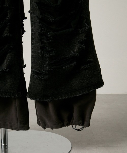 GRANCY（グランシー）の「【GRANCY】Sweat Docking Design Damage